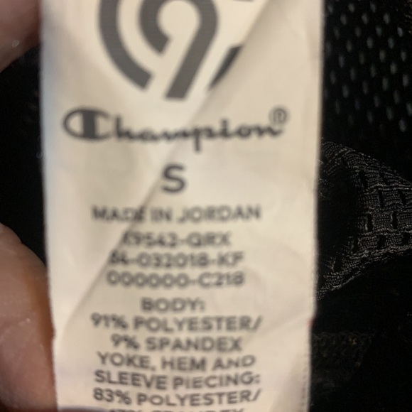 Champion Women’s Short Sleeve Workout Athletic T Shirt Mesh Trim Size Small - Picture 5 of 5